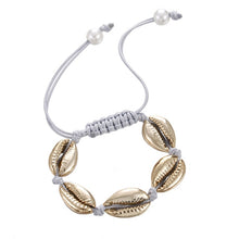 Load image into Gallery viewer, Women Shell Ankle Bracelet Natural Seashell Bracelet Jewelry Charm Barefoot Beach with Ankle strap Summer Bohemian Accessories