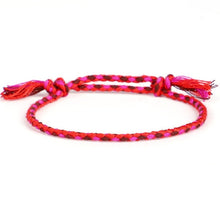 Load image into Gallery viewer, Handmade National style Color Cotton Rope Bracelet Tibetan Buddhist Lucky Charm Tibetan Thread Bracelets & Bangles For Women Men