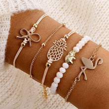 Load image into Gallery viewer, IPARAM Vintage Stone Moon Shell Bracelet Set 2019 Bohemian Geometric Gold Silver Tassel Metal Bracelet &amp; Bracelet Jewelry Gift
