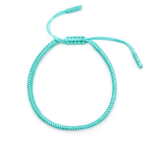 Tibetan Buddhism Hand Weave Knots Lucky Bracelet For Women7 Chakra YOGA Rope OM Bracelets&Bangle